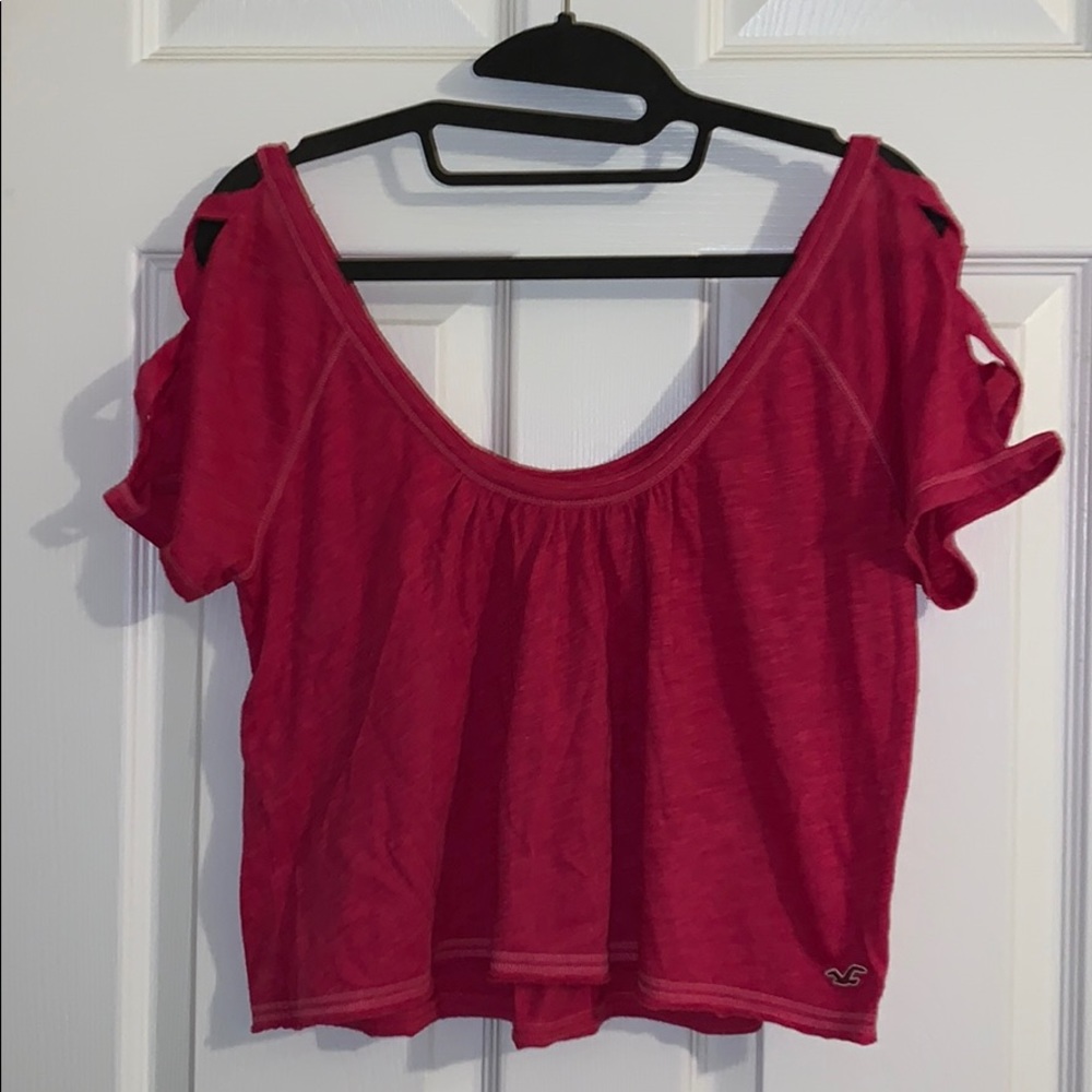 Pink Hollister Summer Crop Top